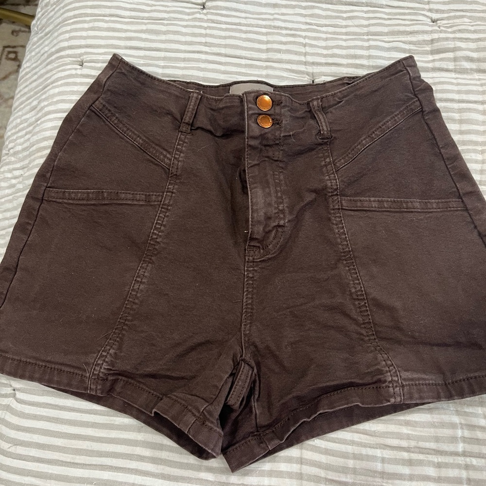 Universal Thread Dark Brown High-Waisted Shorts